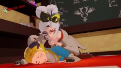 3d animated blowjob cum_in_pussy dick_growth futa_on_female futanari infected_heart purah_(tears_of_the_kingdom) sound tagme video zelda_(breath_of_the_wild)