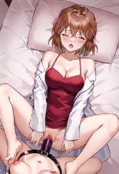 detective_conan missionary_position shiho_miyano strap-on yuri yuri