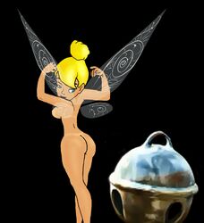 alugok back_view disney disney_fairies fairy female female_only nude peter_pan_(disney) sideboob solo tinker_bell