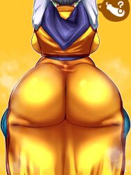 2d ass chichi chichi_(majin_buu_saga) dragon_ball dragon_ball_super dragon_ball_z female full_color fully_clothed no_penetration penpen_(artist) shueisha solo solo_female tagme twitter_link