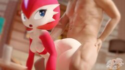 1girls 3d 3d_animation adriandustred animated ass big_ass blue_eyes cherry_(adriandustred) completely_nude completely_nude_female doggy_style female gardevoir huge_ass huge_hips naked naked_female nude nude_female pokemon pokemon_(species) pokephilia size_difference small_breasts sound tagme video