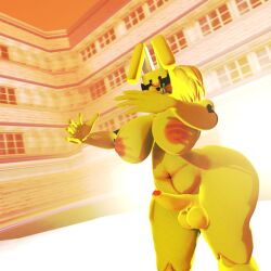 alternate_version_available amerette amerobutnsfw bbw bbw_furry bbw_futa big_ass big_ass_(futa) big_breasts big_butt big_tits black_sclera chubby female futanari green_eyes orange_lipstick original_character ponytail pool sonic_adventure square_head station_square trend twitter yellow_body yellow_fur