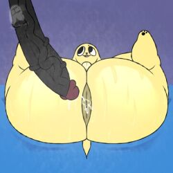 playbonnie3 chikn_nuggit black_penis wet_anus looking_up spread_legs big_ass