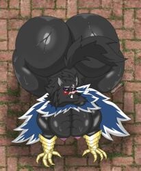 2026 anthro big_butt big_pecs black_sclera blaidd_(elden_ring) blush bodily_fluids bubble_butt butt canid canine cloak elden_ring fromsoftware fur furry hi_res huge_butt mammal mgdire671 muscular muscular_anthro muscular_male nipple_piercing nipples pecs piercings purple_eyes scar sexy sweat sweatdrop sweaty sweaty_body sweaty_butt sweaty_pecs sweaty_thighs tail thick_thighs wide_hips wolf