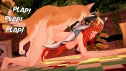 16:9 2026 3d_(artwork) 4_horns all_fours ambiguous_penetration areola beastiality bestiality bestiality_impregnation black_horn blurred_background blush breasts canid canine canis claws digital_media_(artwork) digitigrade doggystyle domestic_dog duo dutch_angle english_text eyebrows eyes_closed faceless_character faceless_feral faceless_male feet female female_on_bottom female_penetrated feral feral_on_top feral_penetrating feral_penetrating_humanoid from_behind_position fur genshin_impact hair heart_symbol hi_res horn horned_humanoid humanoid humanoid_on_bottom humanoid_on_feral humanoid_penetrated impregnation larger_female larger_humanoid larger_penetrated larger_sub long_hair male male/female male_on_top male_penetrating male_penetrating_female mammal medium_breasts mihoyo moan multi_horn nightsolace nilou_(genshin_impact) nipples obscured_penetration obscured_sex on_bottom on_model on_top open_mouth open_smile orange_body orange_fur orange_sky outdoor_nudity outside outside_sex paws penetration penile penile_penetration pillow plap raised_inner_eyebrows red_hair sex shaking side_view size_difference sky smaller_feral smaller_male smile submissive swoof_(genshin_impact) tail text trembling widescreen yellow_horn