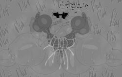 1girls 2026 2boys 2d 2d_(artwork) 2d_artwork arms_behind_head arms_up ass_bigger_than_head balls_bigger_than_head big_balls big_penis bigger_female breasts_bigger_than_head butt_bigger_than_head character_request dialogue double_penetration feet_on_thighs heavensthroat kissing legs_apart mating_press onomatopoeia penetration pussy_hair pussy_juice sex small_dom_big_sub smaller_male source_request spread_legs sweat sweaty sweaty_body text thick_thighs tits_bigger_than_head vaginal_fluids vaginal_penetration