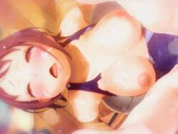 2girls animated blush breasts brown_hair censored character_request ejaculation feet futa_with_female futanari huge_filesize large_breasts nipples rondo_duo school_swimsuit sex short_hair tagme tinkle_bell torn_clothes vaginal_penetration