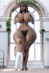 1boy 1boy1girl 1girls 3d big_ass big_breasts big_thighs bigger_female breasts couple curvaceous curvy curvy_figure female giantess height_difference hips huge_ass huge_breasts huge_thighs large_ass large_breasts large_thighs larger_female light-skinned_male light_skin macro macro_female macrophilia male male/female mature mature_female original original_character original_characters shorter_male sivvamonster size_difference slim_waist smaller_male straight tall tall_female tall_girl taller_female taller_girl thick thick_hips thick_legs thick_thighs thighs voluptuous waist wide_hips wide_thighs dark_skin dark-skinned_female brown_body brown_skin brown-skinned_female