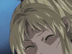 1girls 2d animated animated_gif bible_black blonde_hair female human light-skinned_female light_skin milky_animation_label ova pale_skin rape red_necktie refusal refusing saeki_kaori screaming sex striped_body tagme
