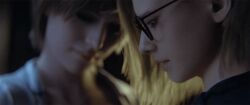 2girls 3d 3d_animation animated blonde_female blonde_hair dominant_female domination/submission dtee3d exposed_breasts female female_only femdom fingering flustered flustered_female gif glasses grace_ashcroft large_breasts lesbian lesbian_sex lezdom lezsub masturbating masturbation medium_breasts medium_hair panties pink_nipples red_lipstick resident_evil_9:_requiem sherry_birkin smiling topless unbuttoned unbuttoned_shirt yuri