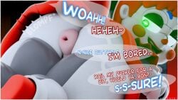 3d asking_for_it ass ass_focus asshole baby_(fnafsl) big_ass blender blush circus_baby circus_baby_(fnaf) circus_booby clown clown_girl clown_makeup dialogue donut_anus exposed_ass five_nights_at_freddy's five_nights_at_freddy's:_sister_location green_eyes half-closed_eyes jordevoir lipstick looking_back pigtails red_hair robot robot_girl skirt solo spread_ass spreading_ass thick_thighs