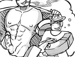 black_and_white blocky_anatomy blocky_body boner chance_(forsaken) cigarette cigarette_in_mouth doublefedora forsaken_(roblox) hard_on jacket_open jerkingoff mafioso_(forsaken) masturbating masturbation no_color roblox roblox_game robloxian self_upload shirt_lift smiling smoke sweat sweatdrop sweating thought thought_bubble thought_cloud thoughts veins_on_dick veiny veiny_penis