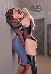 2girls ai_generated avengers big_ass big_breasts big_thighs breasts captain_marvel carol_danvers curvaceous curvy curvy_figure digital_media_(artwork) female female_only genderswap_(mtf) hips hourglass_figure huge_ass huge_breasts huge_thighs large_ass large_breasts large_thighs legs light-skinned_female light_skin marvel marvel_comics mature mature_female ms._marvel ms._marvel_(carol_danvers) peter_parker petra_parker phophopho rule_63 slim_waist spider-man spider-man_(series) spider-woman thick thick_hips thick_legs thick_thighs thighs voluptuous waist wide_hips wide_thighs male_to_female blonde_hair blonde_female brown_hair yuri