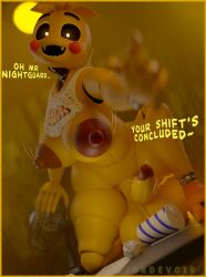 1futa 3d alternate_version_available balls bib big_breasts blender blush breasts_out chicken cock dialogue exposed_pussy fangs five_nights_at_freddy's five_nights_at_freddy's_2 fnaf2_location futa_only futanari jordevoir looking_at_viewer nipples office penis pov robot robot_girl sharp_teeth smile smile_at_viewer smiling solo spreading table testicles thick_thighs thighs toy_chica_(fnaf)