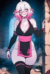 ai ai_generated ai_assisted 1girls prussia123 briar_(league_of_legends) league_of_legends sexy_body sexy_female sexy_clothing sexy fit fit_female ninja_girl ninja_outfit kunoichi skimpy_clothes skimpy_outfit skimpy_costume curvy_figure curvy thick_thighs thick solo solo_focus scared_expression