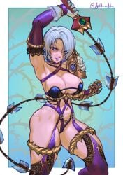 agitato isabella_valentine soul_calibur white_hair short_hair 1girls female voluptuous voluptuous_female seductive seductive_look color colored pinup 2025 breasts big_breasts huge_breasts large_breasts thick_breasts massive_breasts bursting_breasts hips wide_hips thick_hips thick thick_thighs curvy curvy_figure curvy_body curvaceous curvaceous_figure curvaceous_body curvy_hips curvaceous_hips curvaceous_female curvy_female revealing_clothes skimpy skimpy_clothes light_skin light-skinned_female blue_eyes purple_lipstick sword weapon gloves long_gloves soul_calibur_vi seducing enticing alluring temptation tempting teasing teasing_viewer tempting_viewer looking_at_viewer