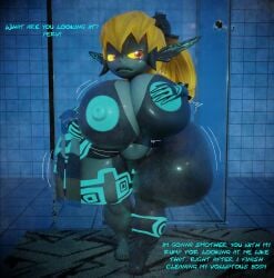 2026 3d_(artwork) areola belly big_areola big_breasts big_nipples black_body black_ears black_skin blonde_hair blue_areola blue_body blue_markings blue_nipples blue_skin blue_vulva breasts colored dialogue digital_media_(artwork) english_text female front_view genitals hair hand_on_breast hand_on_own_breast hi_res huge_breasts huge_thighs humanoid humanoid_pointy_ears imp inside markings midna motion_lines multicolored_body navel neet_boi nintendo nipples not_furry nude nude_female nude_humanoid pointy_ears red_eyes shaded shortstack shortstack_female shower solo talking_to_another teeth text the_legend_of_zelda thick_thighs twili twilight_princess two_tone_body vulva wet wet_body yellow_sclera