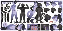4_toes 5_fingers 5_toes abs absurd_res anthro anus areola ari_(rhaelrhaelrasputin) balls biceps black_body black_horn black_penis blush breasts brown_body butt claws cybernetic_arm cybernetic_hand cybernetic_limb cybernetics dragon duo erection eye_contact eye_markings facial_piercing feet female fingers flexing_muscles fluffy fluffy_arms fluffy_butt fluffy_hips fluffy_tail foreskin freckles front_view fur furgonomic_piercing furgonomics genitals gold_piercing gradient_limbs grey_body grey_hair grey_penis hair half-erect hand_on_hip hi_res holding_partner holding_partner's_head horn humanoid_genitalia humanoid_penis kissing kissing_cheek komodo_dragon leaning leaning_on_another lizard long_hair long_tail looking_at_another looking_at_viewer lying machine male male/female markings monitor_lizard multi_horn multicolored_body muscular muscular_anthro muscular_male muzzle_piercing mythological_creature mythological_scalie mythology nails narrowed_eyebrows narrowed_eyes nipple_piercing nipples nose_piercing nude on_side open_mouth open_smile orange_anus orange_areola orange_eyes orange_nipples orange_vulva palette pawpads penis piercing pink_tongue plantigrade ponytail prosthetic prosthetic_arm prosthetic_hand prosthetic_limb purple_body purple_eyes purple_flesh purple_fur purple_tongue raised_tail rear_view reptile rhaelrhaelrasputin romantic romantic_couple scales scalie side_view silver_piercing simple_background size_difference small_breasts smile spots standing tail teeth tied_hair toes tongue tongue_out tongue_piercing toothless_mouth tuft two_tone_body vulva white_body white_claws white_fur wren_(rhaelrhaelrasputin) wrinkled_skin wrinkles wrinkly_balls yellow_sclera