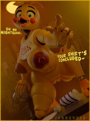 3d alternate_version_available beak bib big_breasts blender blue_eyes blush breasts_out chicken dialogue exposed_pussy five_nights_at_freddy's five_nights_at_freddy's_2 fnaf2_location jordevoir looking_at_viewer nipples office pov pussy robot robot_girl smile smile_at_viewer smiling solo spreading table thick_thighs thighs toy_chica_(fnaf) vagina