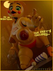 3d alternate_version_available beak bib big_breasts blender blue_eyes blush breasts_out chicken dialogue five_nights_at_freddy's five_nights_at_freddy's_2 fnaf2_location jordevoir looking_at_viewer nipples office panties pink_panties pov robot robot_girl smile smile_at_viewer smiling solo spreading table thick_thighs thighs toy_chica_(fnaf)