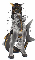 absurd_res alivion animal_genitalia animal_penis anthro aquatic bedroom_eyes big_breasts big_penis black_body blue_eyes bodysuit breasts bulge clothed clothing digitigrade egyptian equine_genitalia equine_penis fish front_view full-length_portrait genitals glistening glistening_body glistening_clothing gynomorph hair hand_on_leg hand_on_thigh heart_symbol hi_res huge_cock intersex long_hair markings medial_ring muscular muscular_anthro muscular_gynomorph muscular_intersex narrowed_eyes navel nipple_outline partially_clothed penis portrait seductive shark shark_tail simple_background skinsuit solo standing tefnut_(shark) thick_thighs tight_clothing translucent translucent_clothing white_background