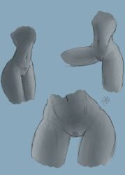 anatomically_correct artistic_nude coffincat18 female girl hair hips midriff naked neuron_activation_(meme) nude pelvis practice pubic_hair pubic_tattoo pussy rough_sketch shaded sketch tattoo thigh_gap thighs vagina
