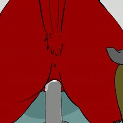 animated ass bird calvin_(das) crowjob_in_space cum das doggy_style red red_fur taina_(das) vaginal_penetration