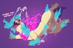 anal anal_sex anthro balls begging_for_more blush bodily_fluids bukkake collaborative collaborative_fellatio collaborative_licking collaborative_oral collaborative_sex colored_fire cum cum_drip cum_from_ass cum_in_ass cum_inside cum_on_balls cum_on_face cum_on_ground cum_splatter cum_while_penetrated cumshot dialogue dim_lighting dirty_talk disembodied_hand disembodied_penis distorted_text dripping drooling ejaculation english_text face_lick fellatio feral fire fucked_silly gangbang generation_8_pokemon genital_fluids genitals ghost_sex good_boy gowiththephlo gradient_background grinding group group_sex heart_pupils hi_res hisuian_form hisuian_typhlosion holding_both_legs humanoid_genitalia humanoid_penis licking licking_tip looking_at_genitalia looking_at_penis male nintendo oral penetration penile penis penis_lick pokemon pokemon_(species) praise_kink purple_fire regional_form_(pokemon) restrained_arms saliva saliva_on_tongue sex shaking signature simple_background stylized_text sweat sweaty_balls sweaty_genitalia text tongue translucent translucent_penis tremble_spikes trembling whispering