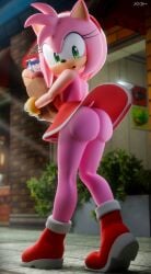 amy rose from sonic (series) by akkonsfw