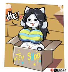 temmie (species) from undertale by elferdiart
