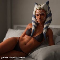 ahsoka_tano ai_generated airtist alien alien/human alien_girl alien_humanoid animated athletic bikini bikini_bottom bikini_top bra clone_wars close-up close_up closeup female female_only fit high_resolution highres orange_body panties patreon star_wars star_wars:_the_clone_wars tagme thong togruta underwear