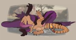 2026 69_position absurd_res anus ass big_penis black_claws blade bodily_fluids claws cum deinonychus depthkin depthtor digital_drawing_(artwork) digital_media_(artwork) dinosaur dragon dripping dromaeosaurid duo european_mythology feral feral_penetrated feral_penetrating fur genital_fluids genitals hi_res horn iyio_(zikeny) knot knotted_penis larger_feral larger_male larger_penetrated leaking_precum licking long_tail male male/male male_feral mane markings masturbation membrane_(anatomy) mythological_creature mythological_scalie mythology oral oral_masturbation oral_penetration orange_body orange_fur outside outside_sex pawpads paws penetration penis penis_size_difference precum precum_drip precum_on_ground precum_on_penis precum_squirt precum_string prehistoric_species presenting presenting_anus presenting_hindquarters purple_body purple_fur raised_tail reptile saurischian scalie sex size_difference slit_play smaller_feral smaller_male snowskau striped_markings striped_tail stripes tail tail_blade tail_markings theropod tongue velociraptor weapon_tail western_dragon wings wyvern wyvusk