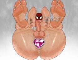 1boy abs anal_insertion anal_plug anal_sex anus anus_focus armpit_hair armpits arms_behind_head arms_up ass ass_bigger_than_head ass_focus ass_hair ass_up asshole balls ballsack bara bara_tits barazoku biceps buttplug cock completely_nude completely_nude_male dialogue dick feet feet_up foot_fetish gay gem heels huge_pecs hunkyhuesnsfw large_ass large_feet legs looking_at_viewer male male_only marvel marvel_comics marvel_rivals mask masked_male muscles muscular muscular_male naked naked_male nipples object_in_ass object_insertion on_back pecs penis peter_parker pubic_hair smiling smiling_at_viewer soles solo solo_focus spider-man steam steaming_body talking_to_viewer throbbing_penis toes toes_spread tongue tongue_out triceps veiny_penis
