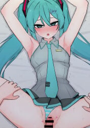 hatsune miku from vocaloid by marubanu