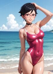 1girls 2d ai_generated areolae armpit bare_arms big_breasts bikini bikini_bottom bikini_top black_eyes black_hair boruto:_naruto_next_generations boruto:_two_blue_vortex breasts chest curvy curvy_figure cute cute_face detailed eyelashes eyeshadow female female_only fit fit_female focus hair high_quality large_breasts legs light-skinned_female light_skin lips lipstick looking_at_viewer makeup mascara medium_breasts naruto naruto_(series) nero100 outdoors outside pale-skinned_female pale_skin perky_breasts petite petite_body petite_female posing sarada_uchiha seductive seductive_look short_hair skinny skinny_girl stable_diffusion swimsuit swimwear tagme teenager thighs thin_waist twintails