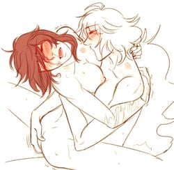 bed breasts incest ruby_rose rwby tagme yang_xiao_long yatayo