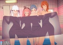 3d 4girls fefreak726 female female_only lineup multiple_girls