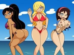 beach bikini brainwashing hypnosis mind_control nikki_(the_casagrandes) ponytail ronnie_anne_santiago sid_chang