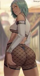 1girls ass big_ass clothed female female_only fuu_(naruto) human naruto naruto_(series) naruto_shippuden round_ass round_butt solo