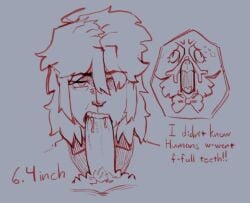 anthro bird blowjob blowjob_face blowjob_only deltarune dialogue doodle furry gay gay_blowjob gay_male human kris_(deltarune) moaning penis sketch snowdrake toothy_fellatio twitter_link vaalgarth