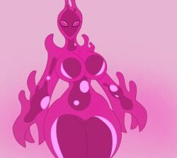 alien alien_girl alien_humanoid ben_10 chaquetrix fax_neil female female_focus female_only goop_(ben_10) pink_body pink_eyes polymorph_(ben_10) slime slime_girl