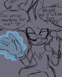 blaze_the_cat blush hedgehog phone_call silver_the_hedgehog telekinesis