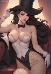 1girls 2025 ai_generated ass big_breasts black_hair black_hair_female blue_eyes blue_eyes_female boobs breast breasts butt cleavage curvaceous curvaceous_body curves curvy curvy_body curvy_female curvy_figure dc dc_comics deviantart deviantart_link earrings exposed_ass exposed_breast exposed_breasts exposed_butt female fishnet_legwear fishnet_stockings fishnets flowerxl gloves hat heroine highleg highleg_leotard hourglass_figure inner_sideboob justice_league large_breasts long_hair magical_girl magician_hat necktie neckwear nipple_bulge red_lipstick sideboob solo stockings strapless strapless_leotard superhero superheroine thighs tie voluptuous voluptuous_female white_gloves zatanna zatanna_zatara