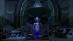 animated dildo_in_pussy dildo_riding dildo_sitting elf elf_female elf_girl masturbation night_elf reanor solo_female tagme video warcraft world_of_warcraft