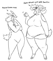 anthro_pokemon big_breasts breasts chubby fan_character fat female furry huge_breasts information_sheet nerdyreindeer not_colored not_porn pokemon pokemon_(species) sfw thick_thighs typhlosion wide_hips