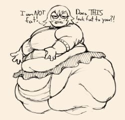 1girls bbw belly big_belly fat fat_fetish fat_girl fat_thighs female ill-fitting_clothes kaboodledoodles kim_pine overweight overweight_femalel scott_pilgrim talking_to_viewer thighs