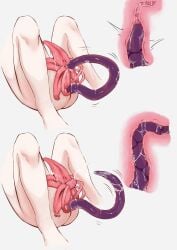 1girls anal anal_invasion anus ass body_invasion cervical_penetration cervix cross_section double_penetration female female_only from_behind host internal_view intestines legs_together long_hair mumi-daohu original parasite penetration purple_tentacles pussy sex tentacle threaded_by_tentacle unbirthing uterus vaginal_penetration