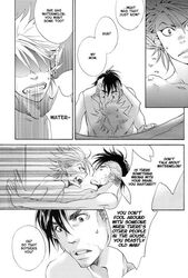 2boys against_wall anal body_special comic doujin eyeshield_21 gay gen_takekura male male_only monochrome multiple_boys multiple_males punkish_dragoneer sex translated yaoi yoichi_hiruma