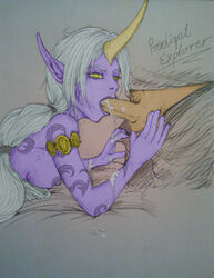 1boy 1girls female league_of_legends male prodigalexplorer smooth_skin soraka tagme