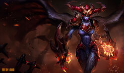 shyvana from league of legends by liquidshadow